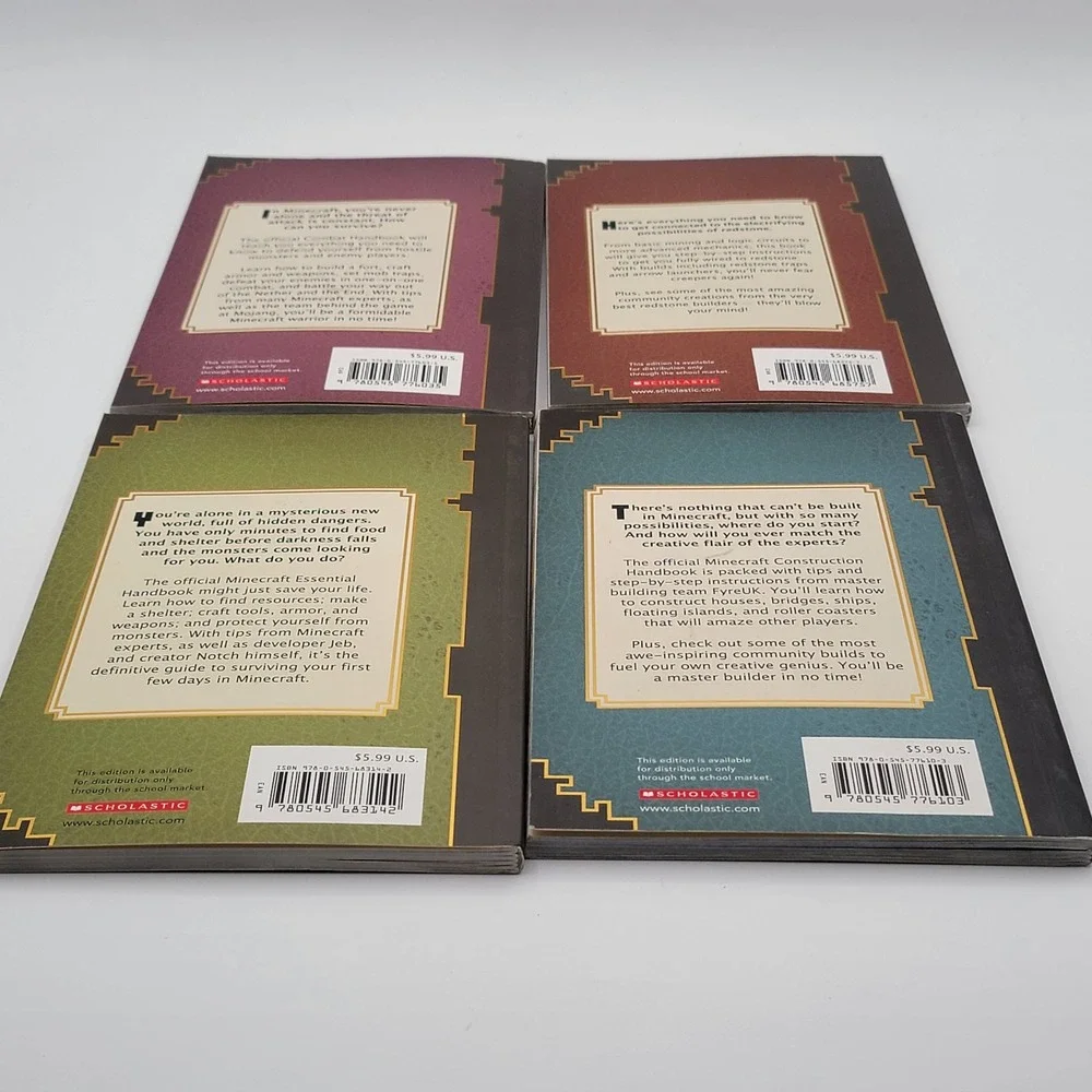 Megan Miller Minecraft Hacks & Mojang Handbooks Set‎ 5 Books Hardcover Excellent